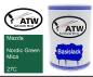 Preview: Mazda, Nordic Green Mica, 27C: 500ml Lackdose, von ATW Autoteile West.